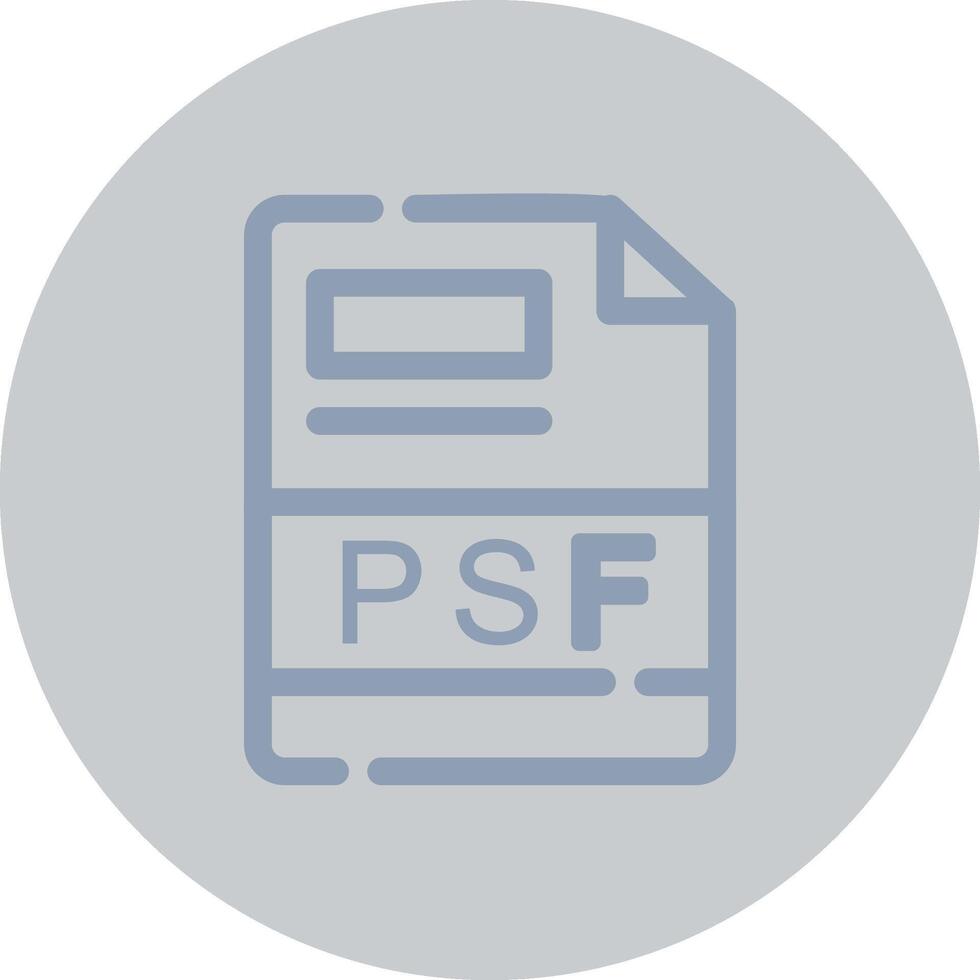 PSF Creative Icon Design vector
