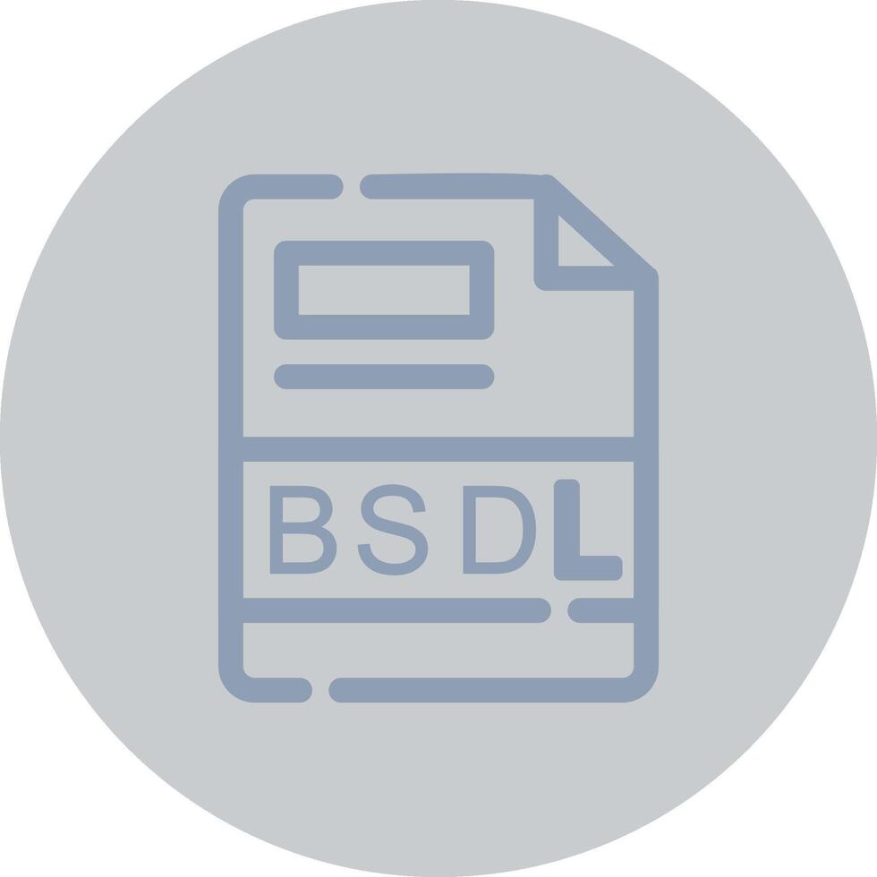 BSDL Creative Icon Design vector