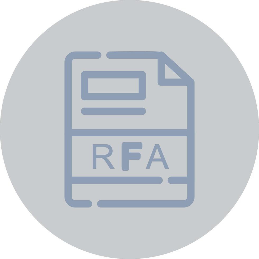 RFA Creative Icon Design vector
