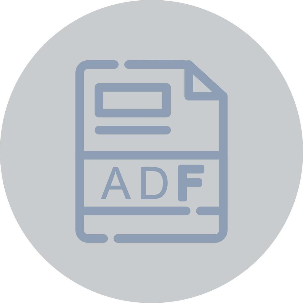 ADF Creative Icon Design vector