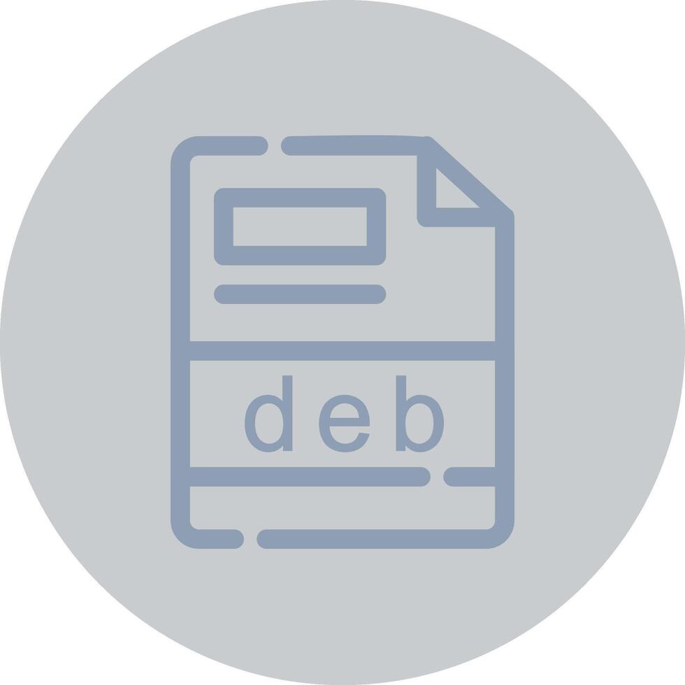 deb Creative Icon Design vector