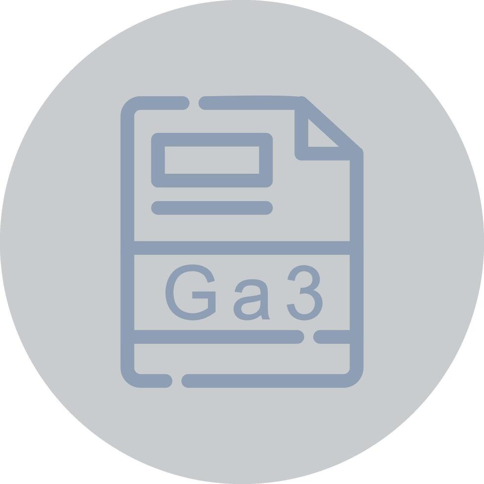 GA3 Creative Icon Design vector