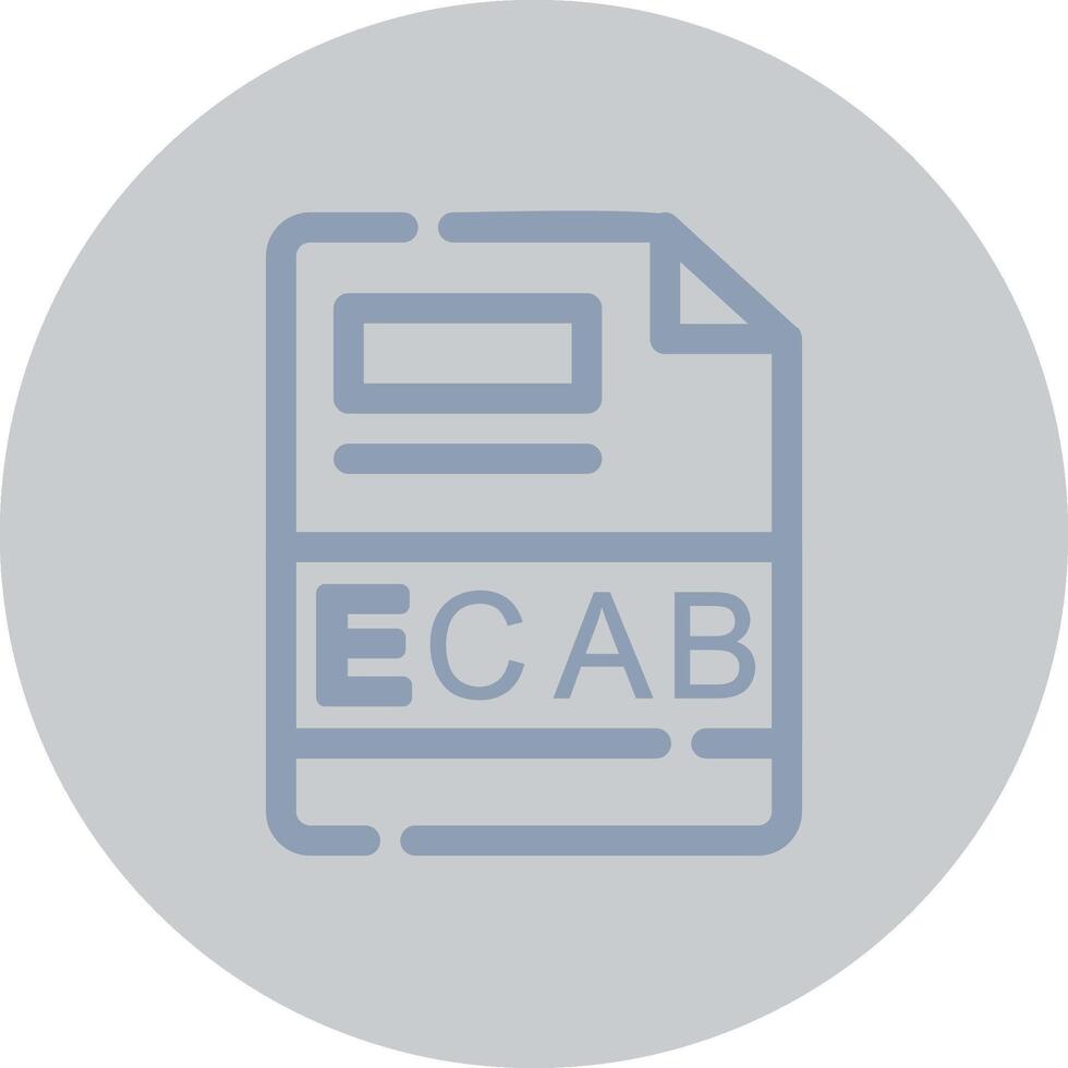 ECAB Creative Icon Design vector