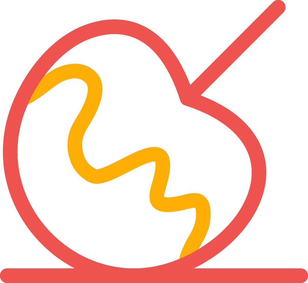 Caramel Apple Creative Icon Design vector