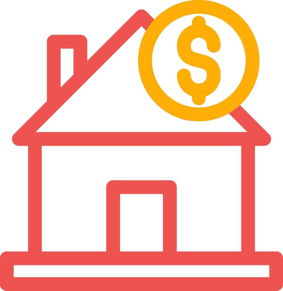 House Price Creative Icon Design vector