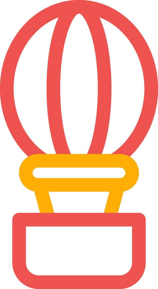 Hot Air Balloon Creative Icon Design vector