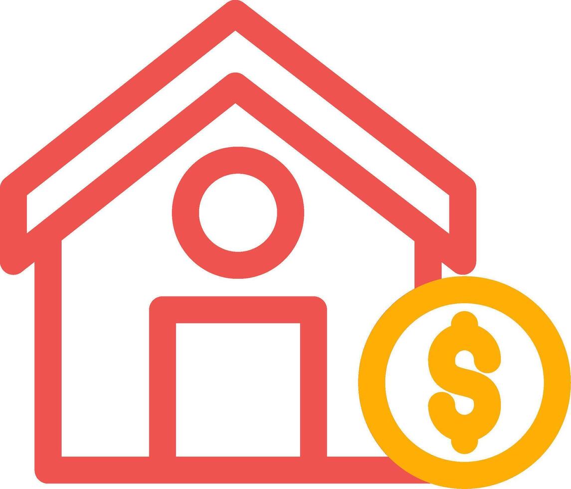 House Sale Creative Icon Design vector