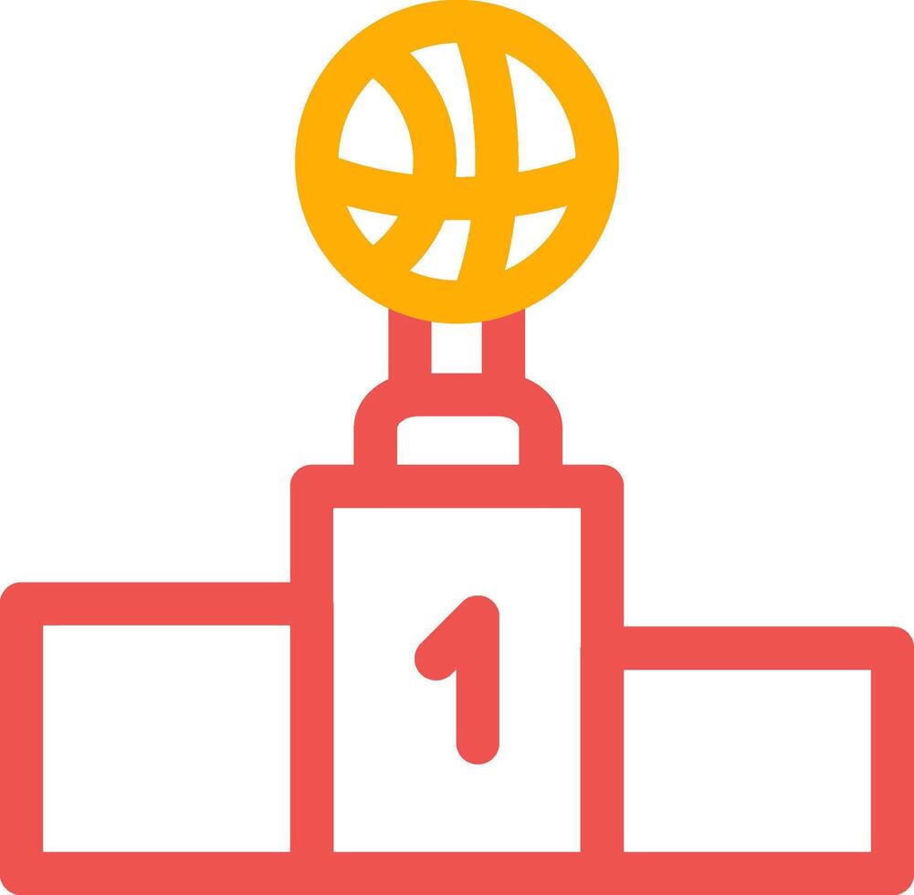 Winner podium Creative Icon Design vector