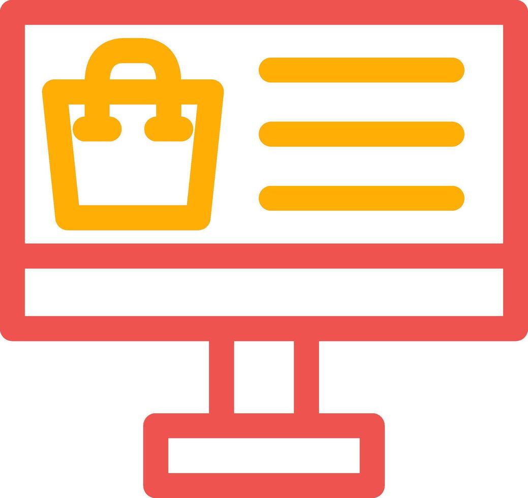 Online Shopping Creative Icon Design vector