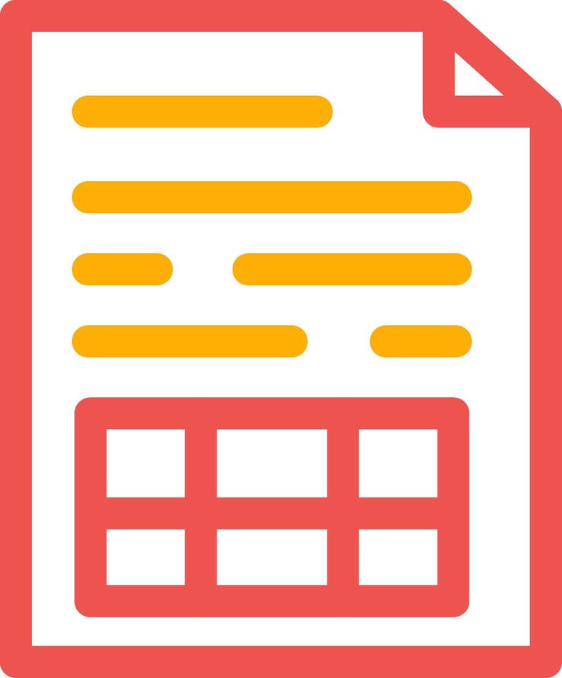 Spreadsheet Creative Icon Design vector