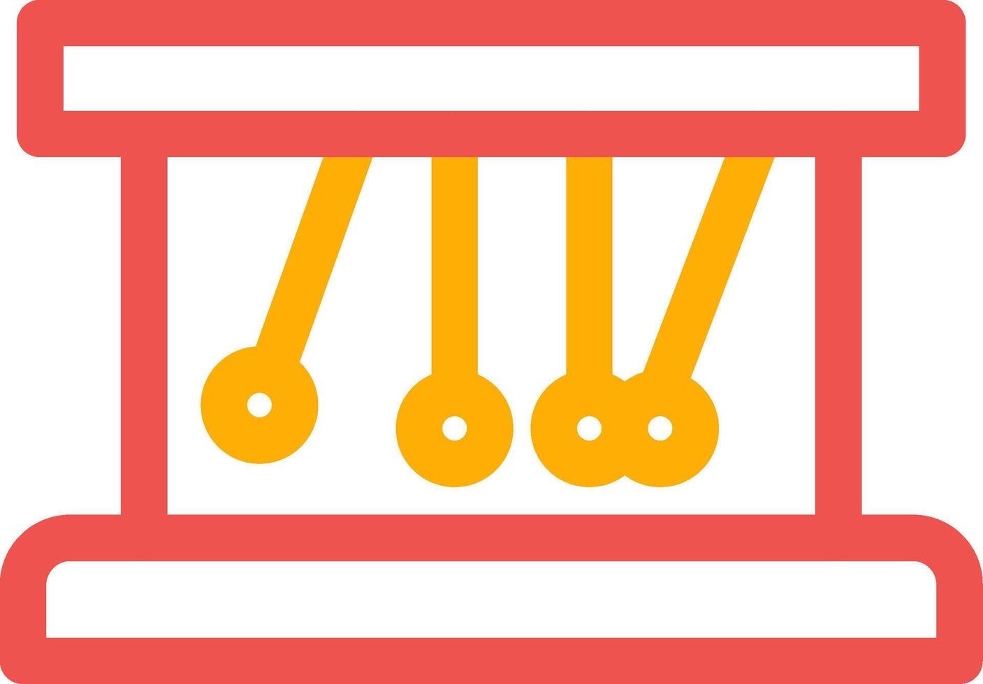 Newton Cradle Creative Icon Design vector