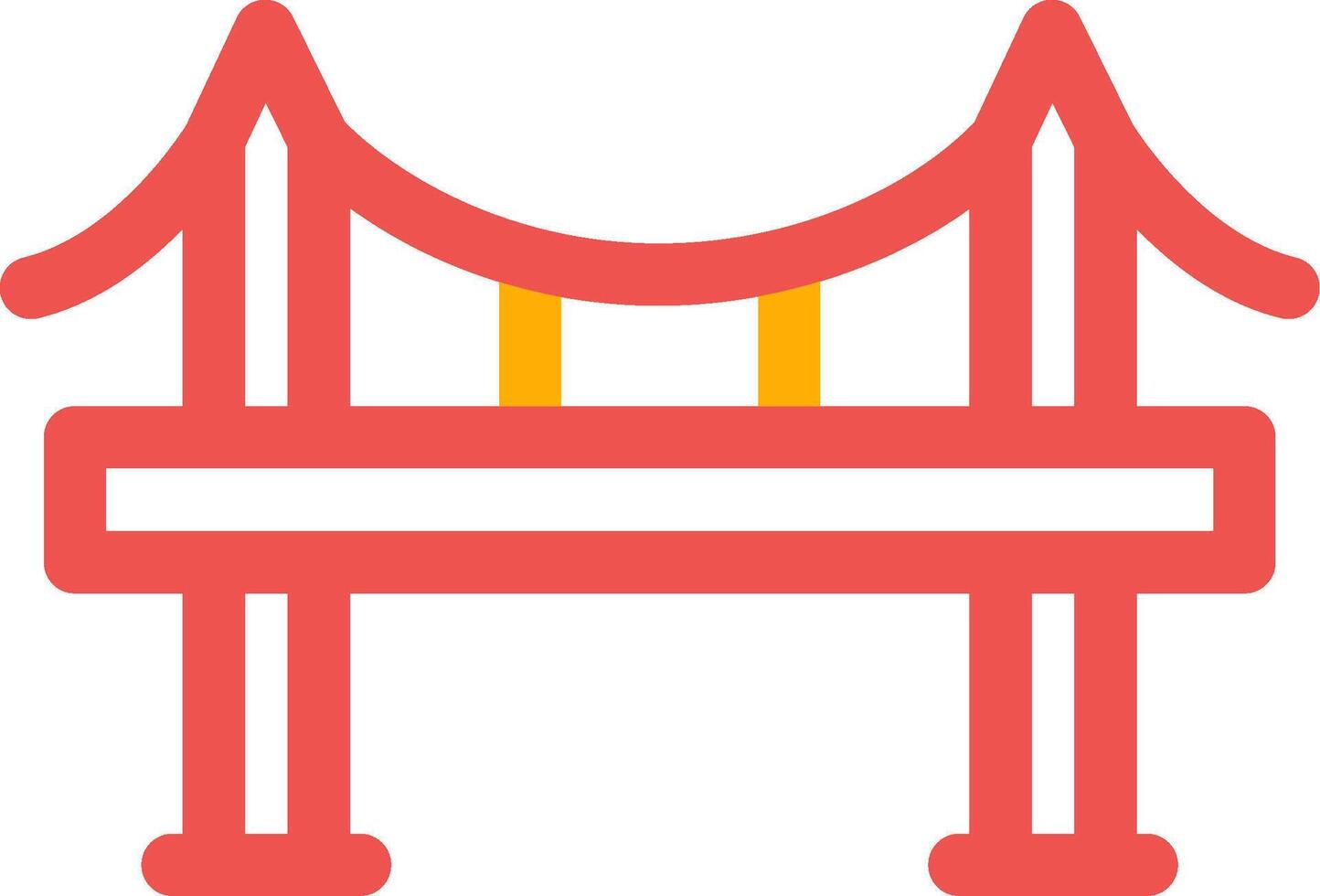 diseño de icono creativo de puente vector