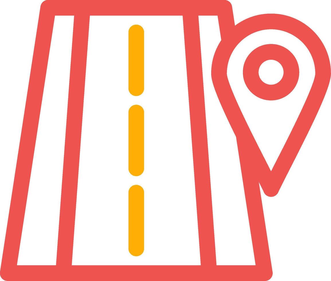 Road Location Creative Icon Design vector