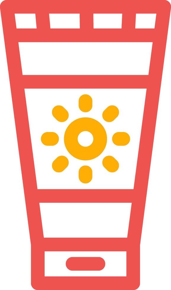 Sunscreen Creative Icon Design vector