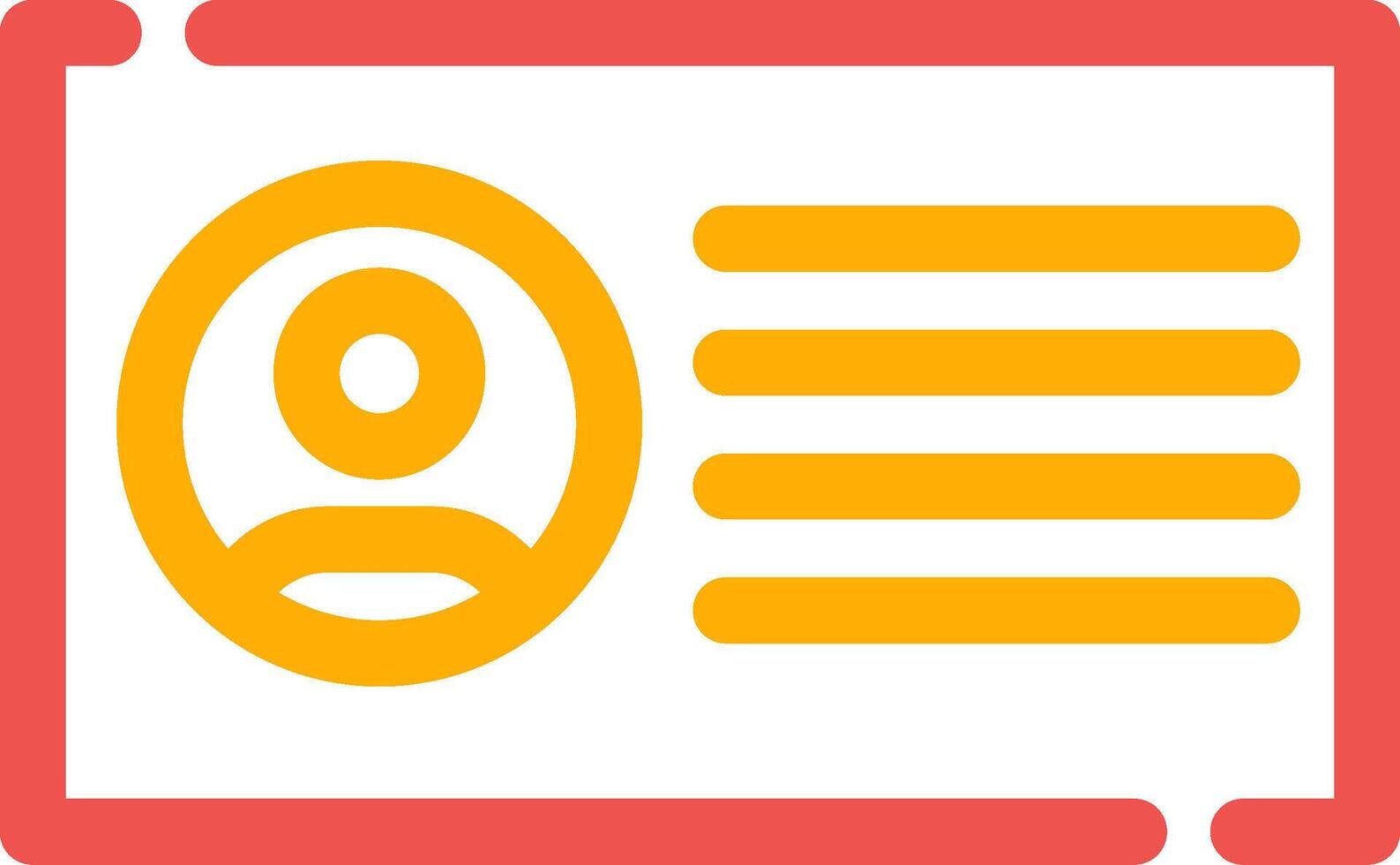 Id Card Creative Icon Design vector