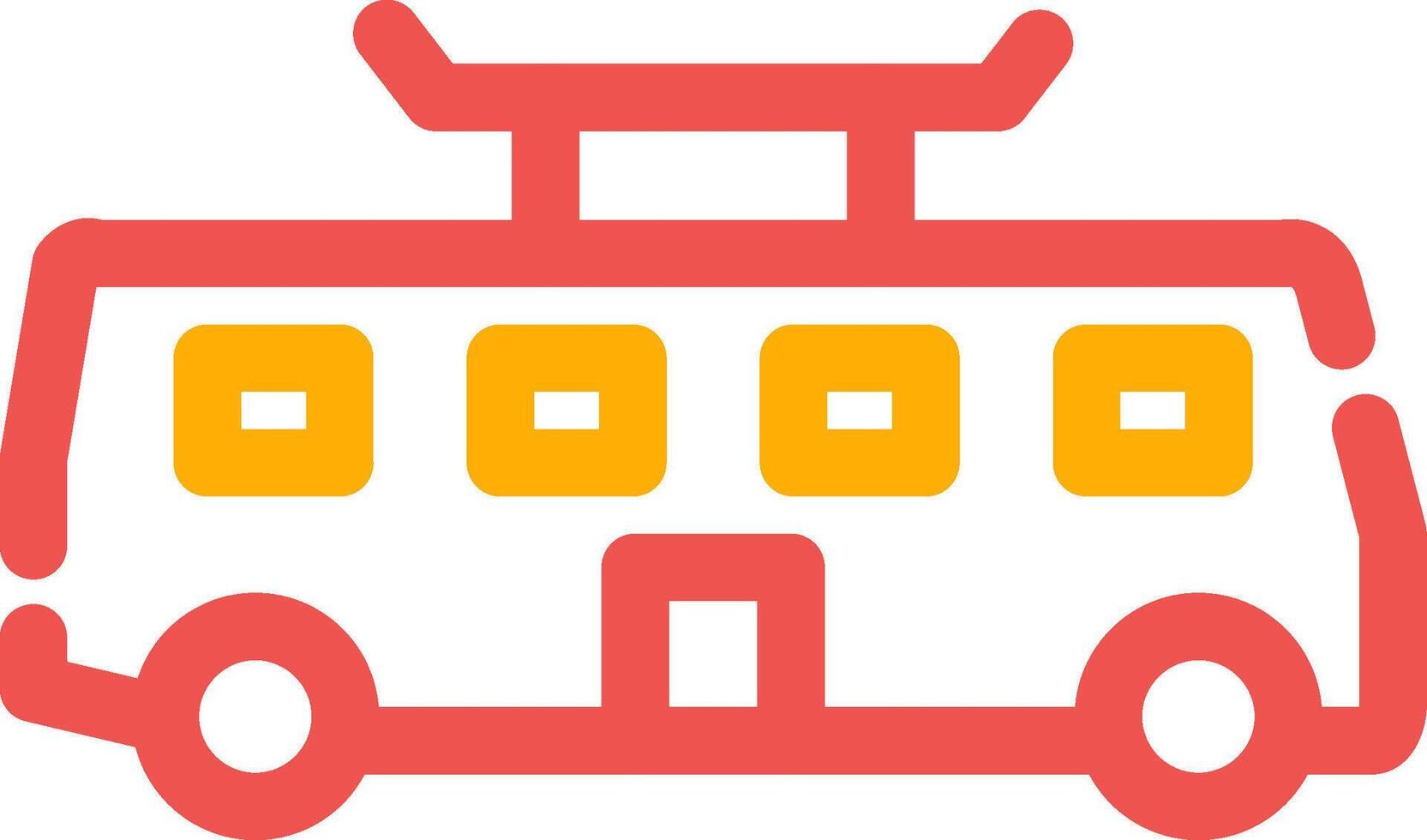 Tramcar Creative Icon Design vector