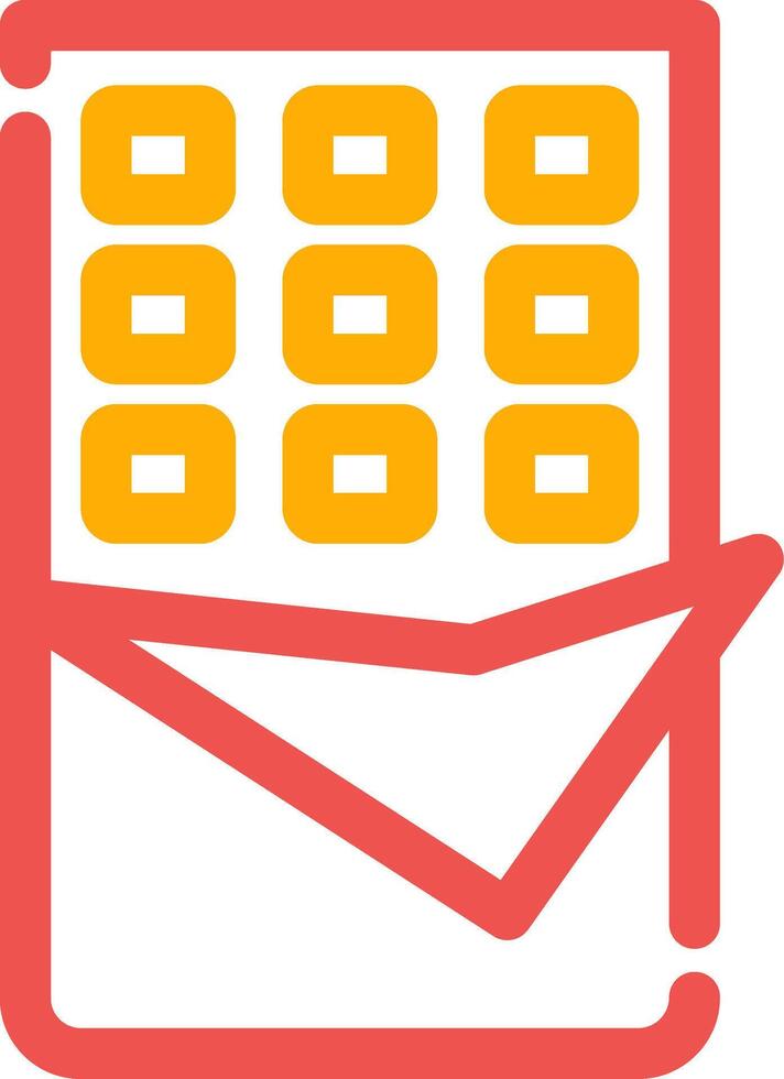 Chocolate Bar Creative Icon Design vector