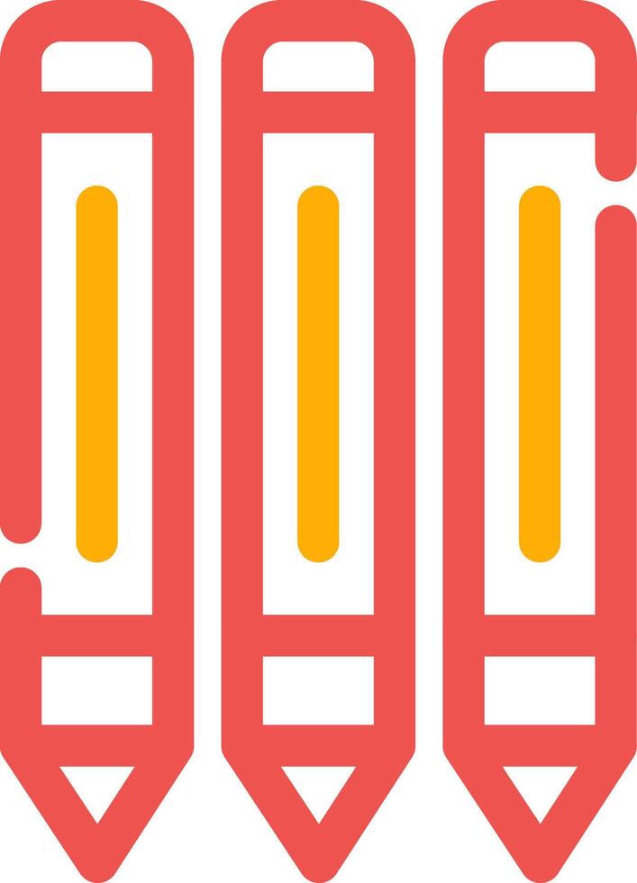 Pencils Creative Icon Design vector