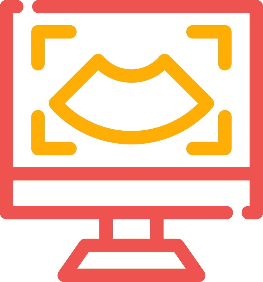 Ultrasound Creative Icon Design vector