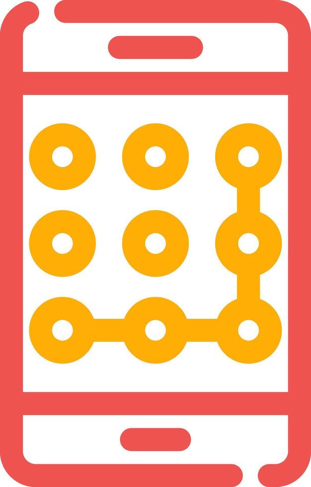 Pattern Lock Creative Icon Design vector