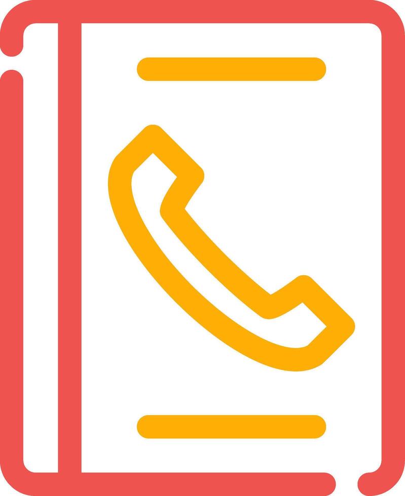 Phone Book Creative Icon Design vector