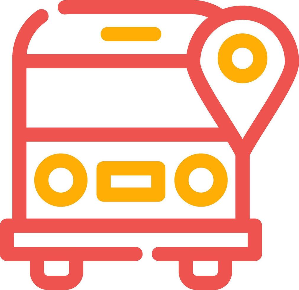 School Bus Creative Icon Design vector