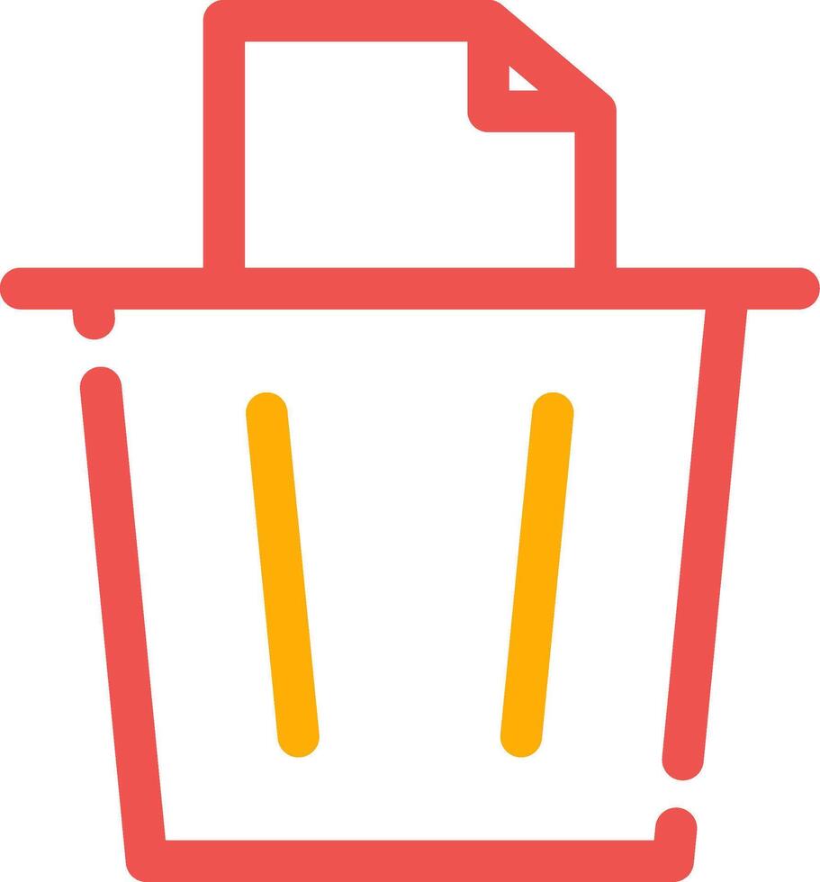 Paper Bin Creative Icon Design vector