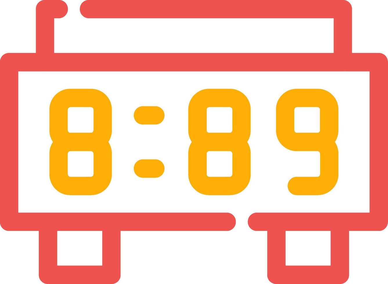 Digital Clock Creative Icon Design vector