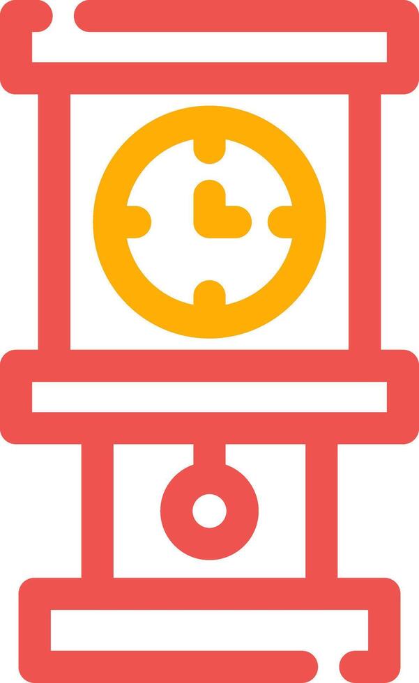 Grandfather Clock Creative Icon Design vector