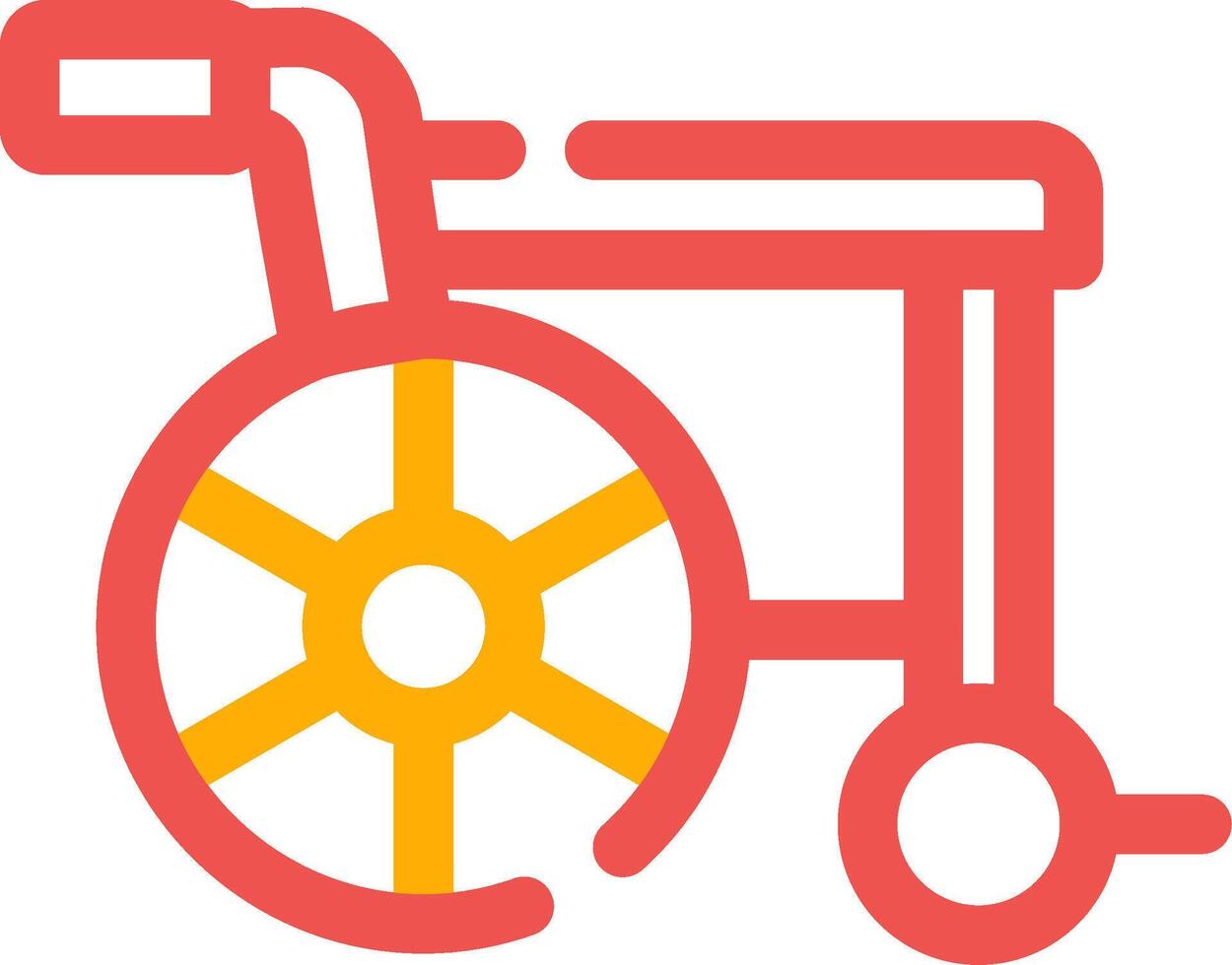 Wheelchair Creative Icon Design vector