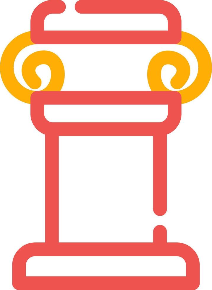 Pillar Creative Icon Design vector