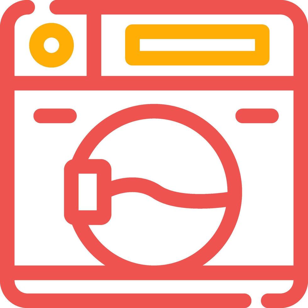 Washing Machine Creative Icon Design vector