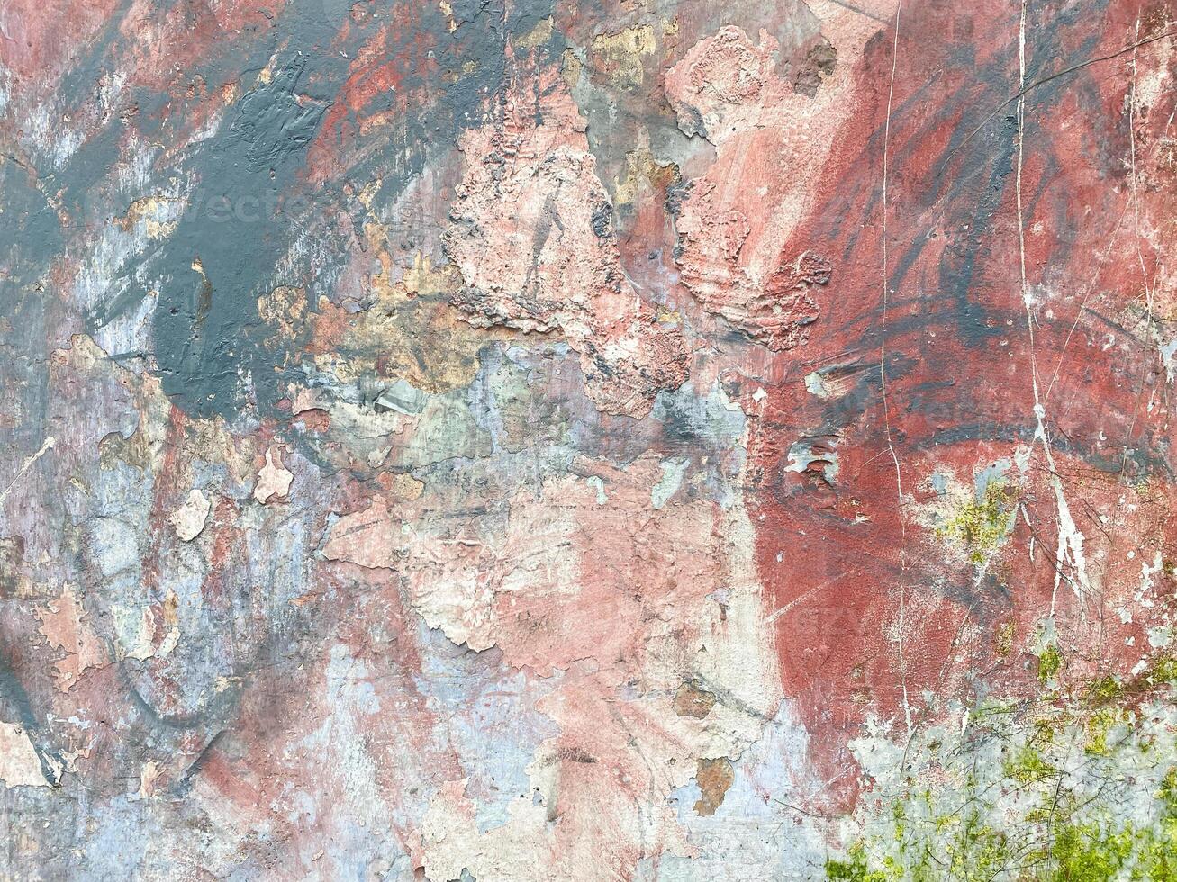 Antique stone wall with a crumpled paper background photo