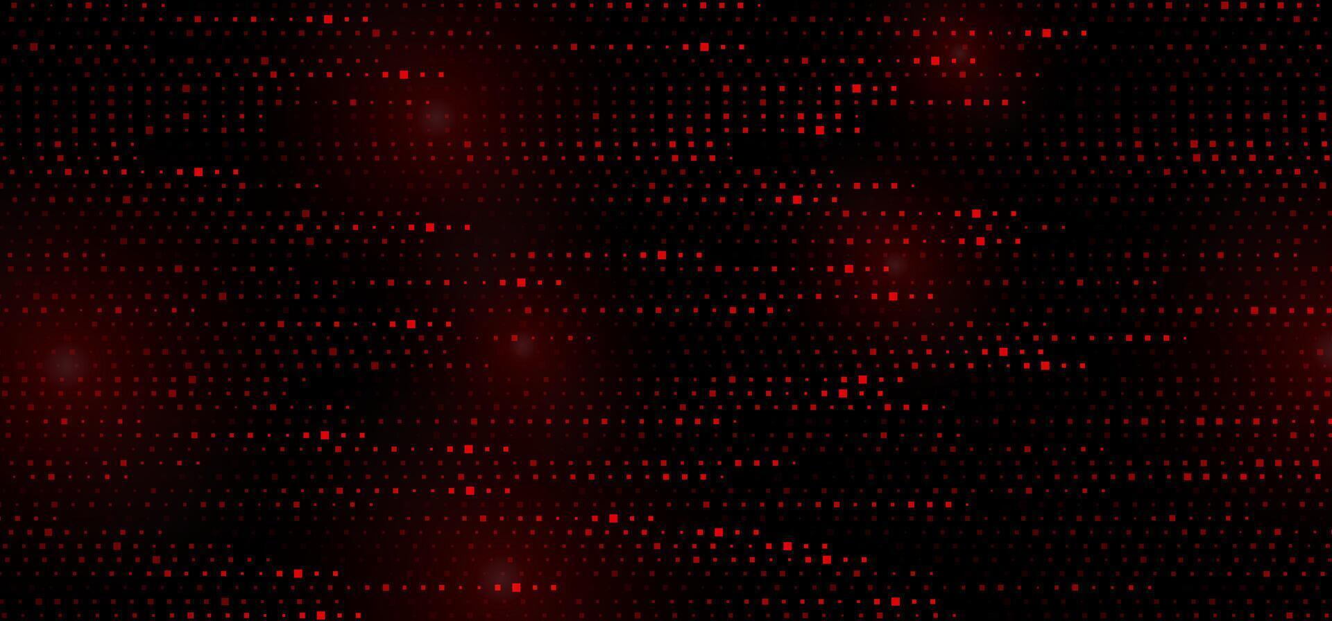 Red small square dots abstract geometric background vector