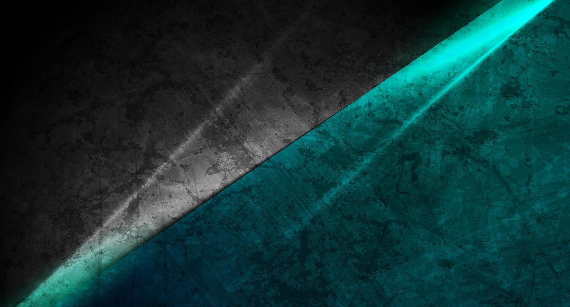 High contrast black and blue abstract background with smooth stripes vector