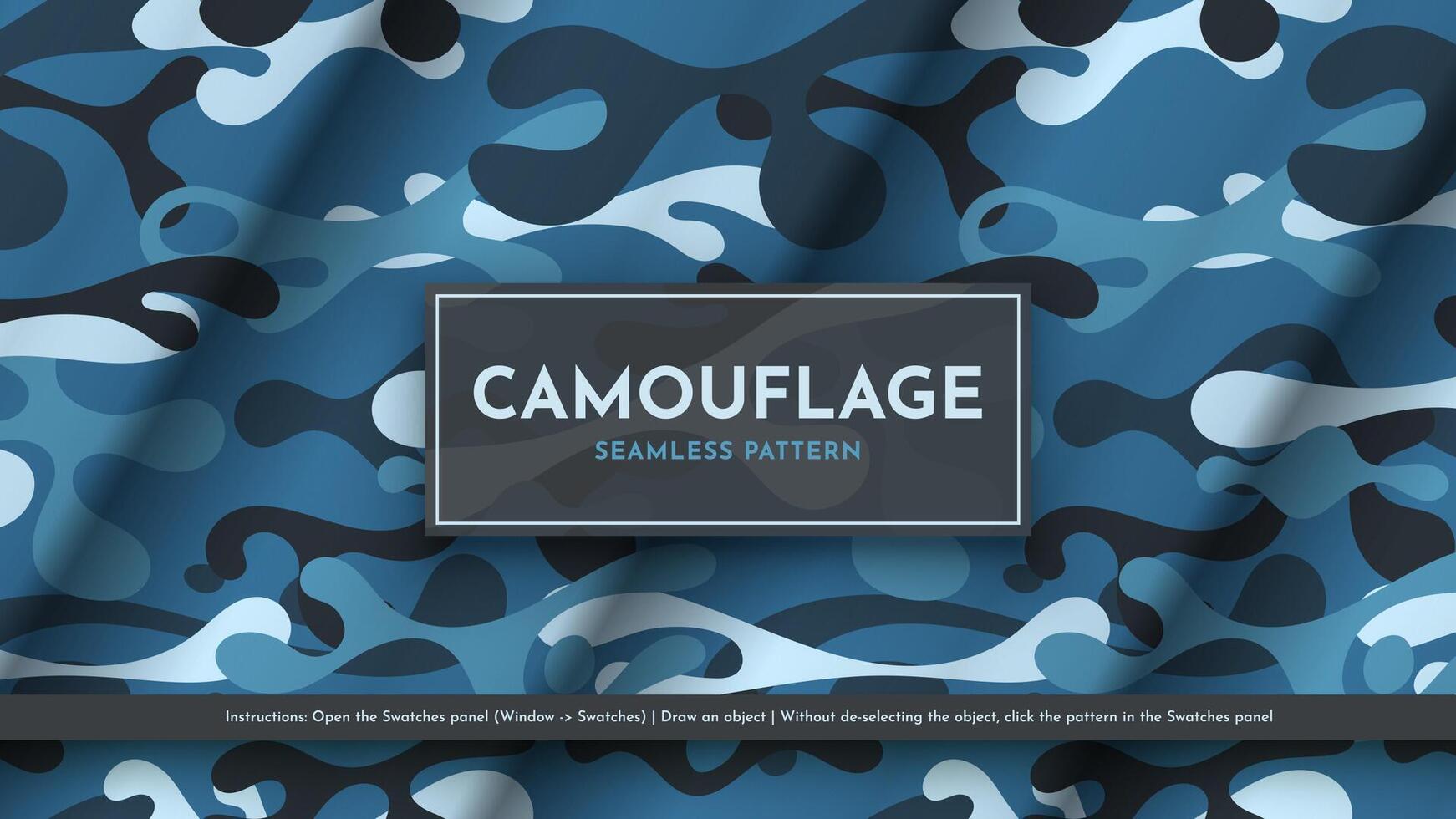 Seamless Camouflage Pattern. War Illustration. Traditional Military Texture. Army Modern Background vector