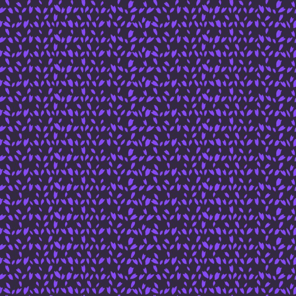 Trendy seamless pattern with violet striped lines in a dots on a dark black background. Simple printing with texture, drops, polka dot, random dots, spots. Vector hand drawn sketch shape.