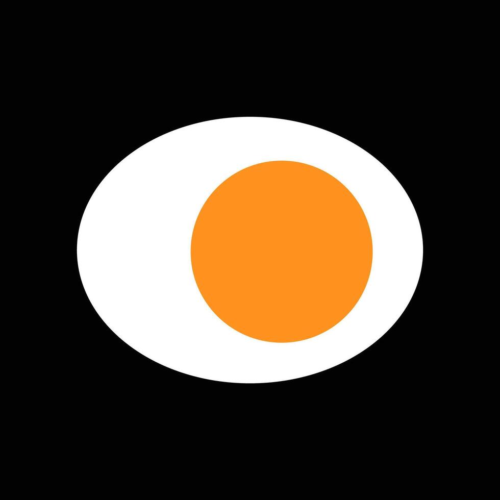 cut egg graphic vector icon