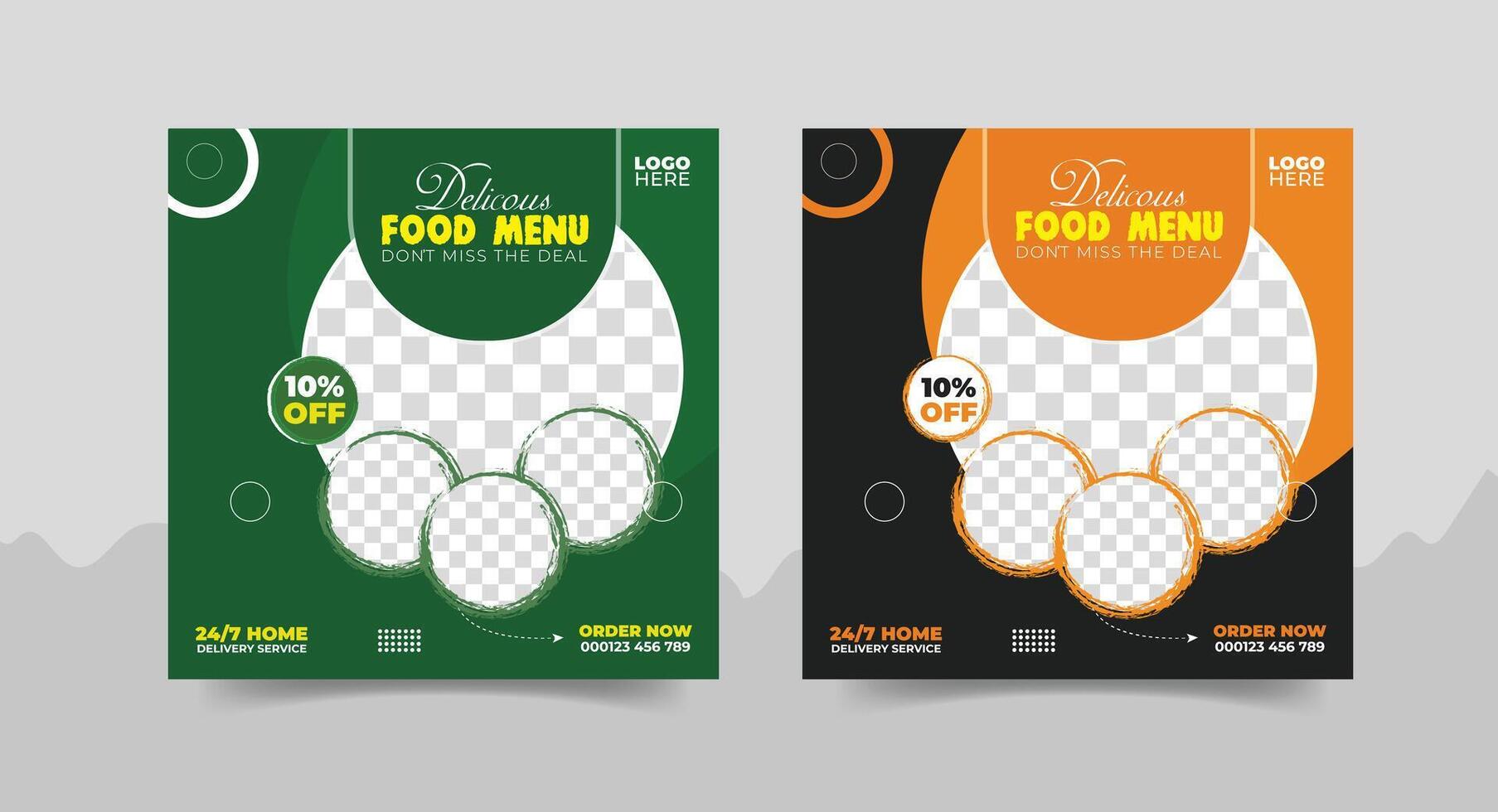 Fast food flyer design template cooking, cafe and restaurant menu, food ordering, junk food vector. for banner, poster, flyer, cover, menu, brochure. pro vector