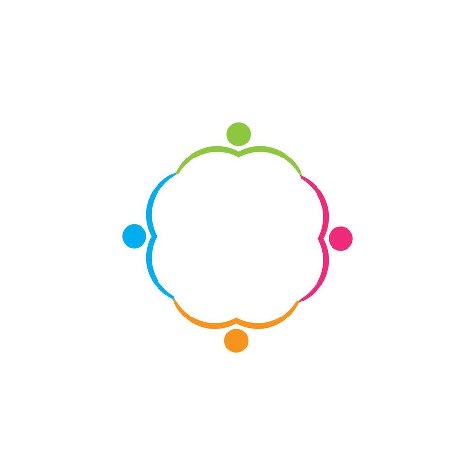 Community, network and social icon design template vector