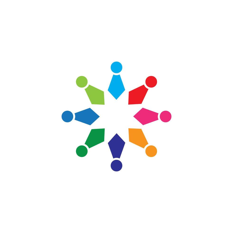 Community, network and social icon design template vector