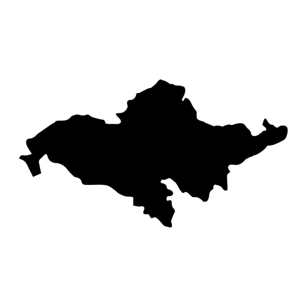 andijan región mapa, administrativo división de uzbekistán vector ilustración.