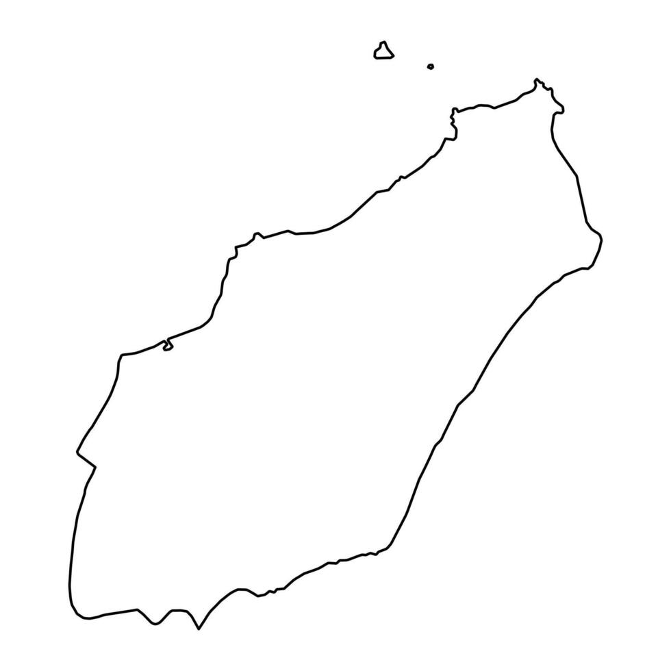 Nabeul Governorate map, administrative division of Tunisia. Vector illustration.
