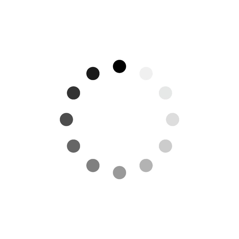 loading time icon in black vector