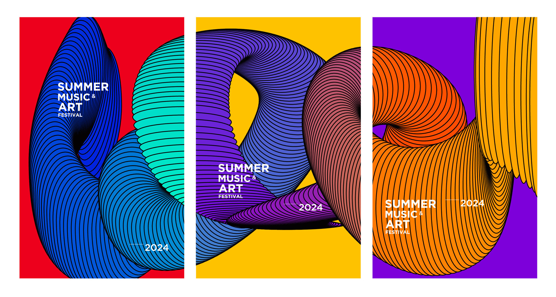 Vector Colorful Abstract Fluid Background for Summer Art and Music