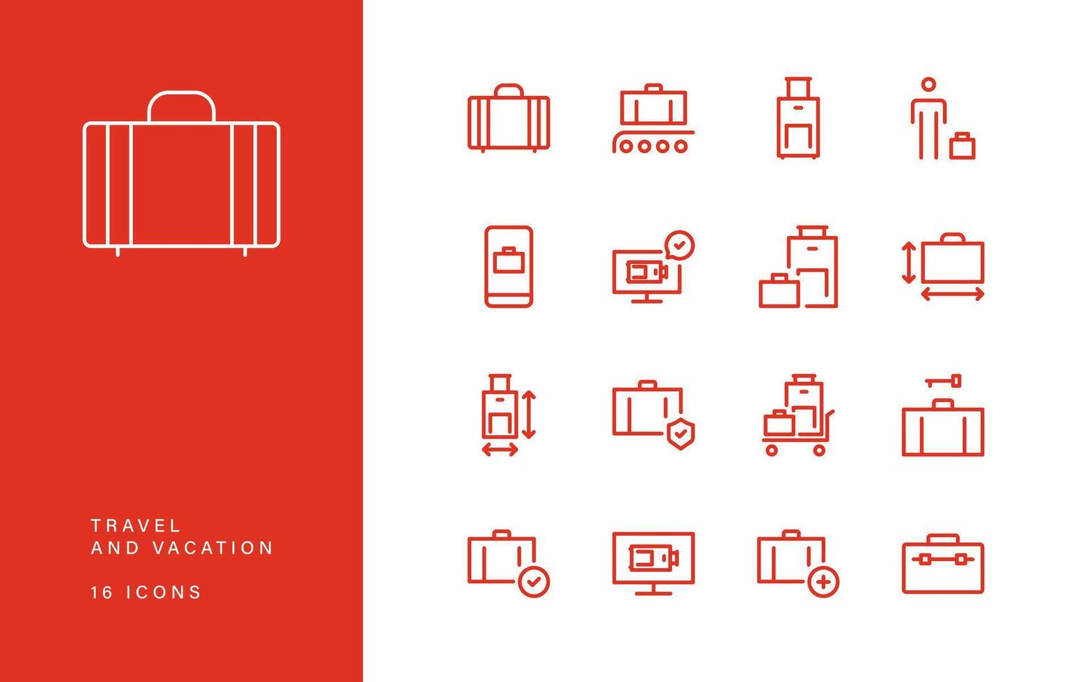 Set of travel and vacation related icons, sun bed, swimming pool, rudder, direction sign, boat, route, wind, camera, sun, beach elements and linear variety vectors. vector