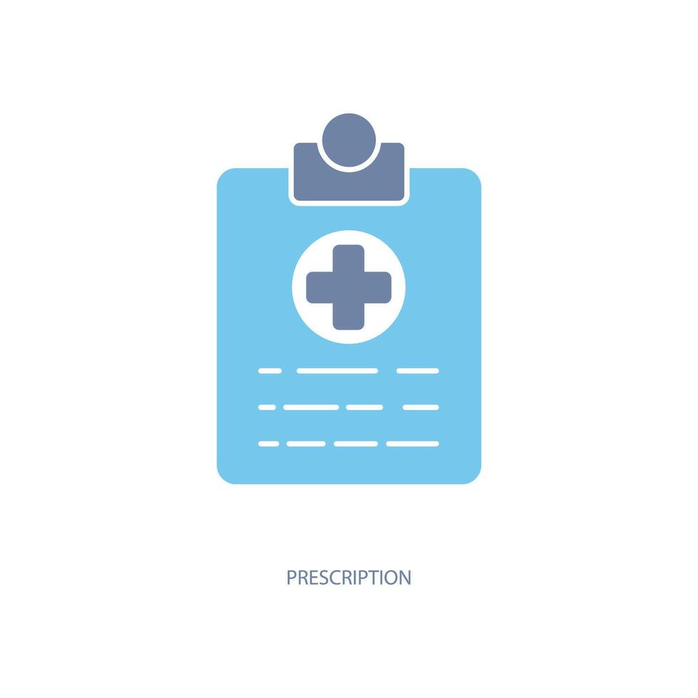 prescription concept line icon. Simple element illustration. prescription concept outline symbol design. vector