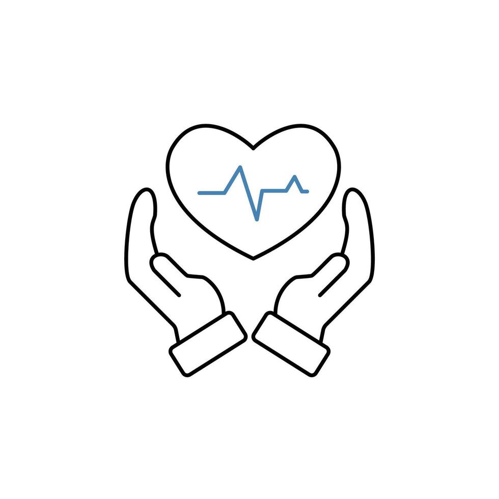 healthchare concept line icon. Simple element illustration. healthchare concept outline symbol design. vector