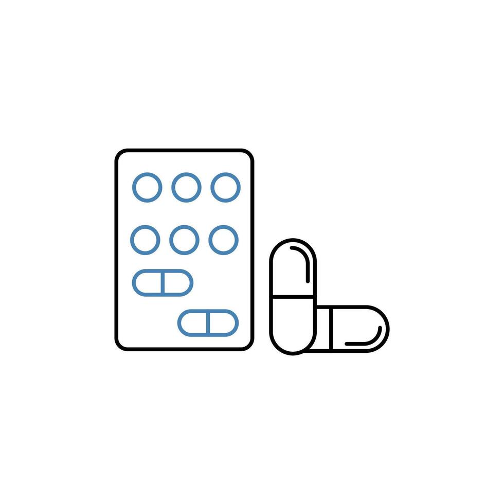 medicine concept line icon. Simple element illustration. medicine concept outline symbol design. vector