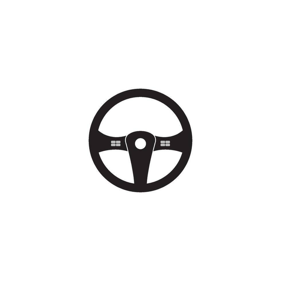 steering wheel vector illustration icon logo template